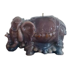 Vintage Candle UNIQUE Large Novelty Candle Regal Royal Elegant Elephant Unlit